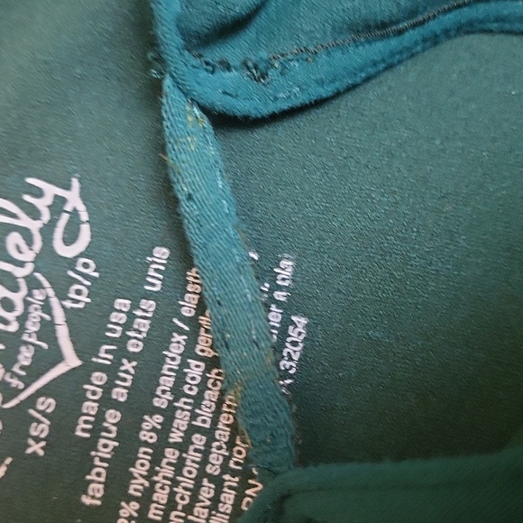 Free People Intimately Keyhole Emerald Green Top - Picture 6 of 6